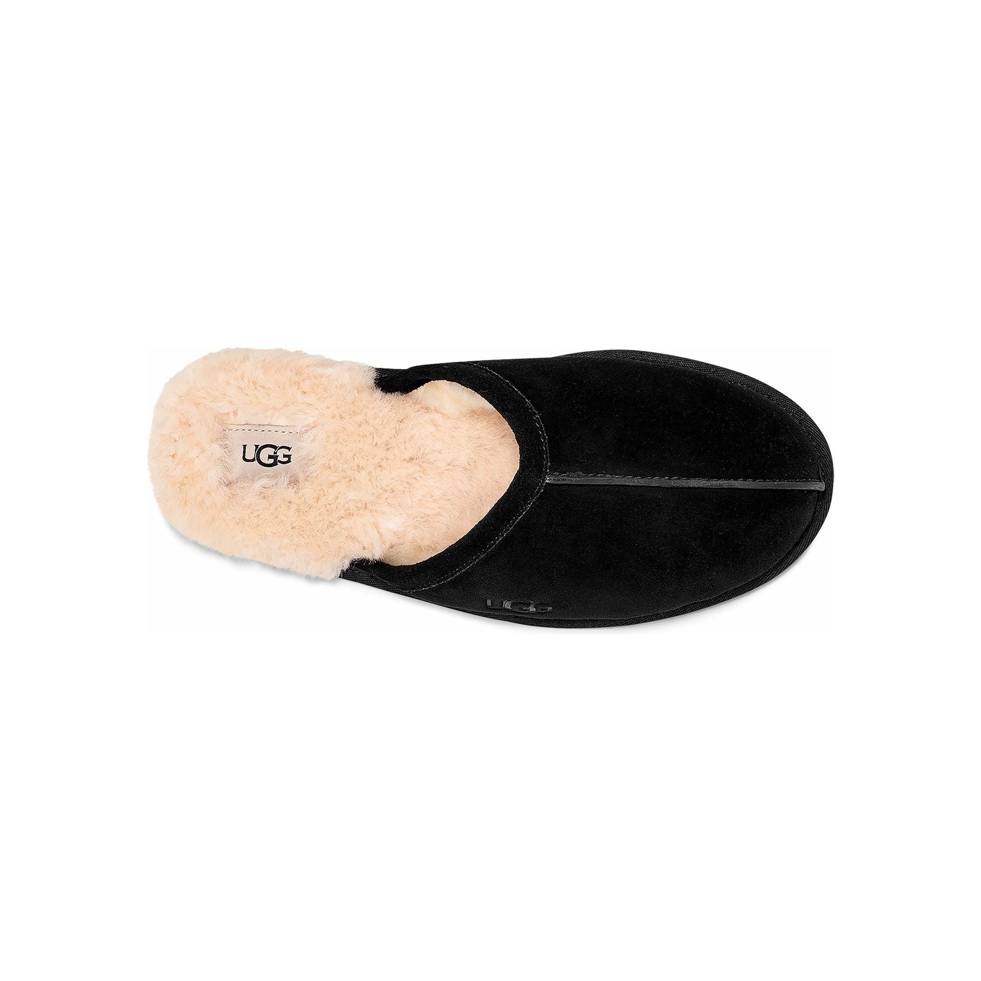 UGG Men's Scuff Slipper in Black Suede  Men's Footwear