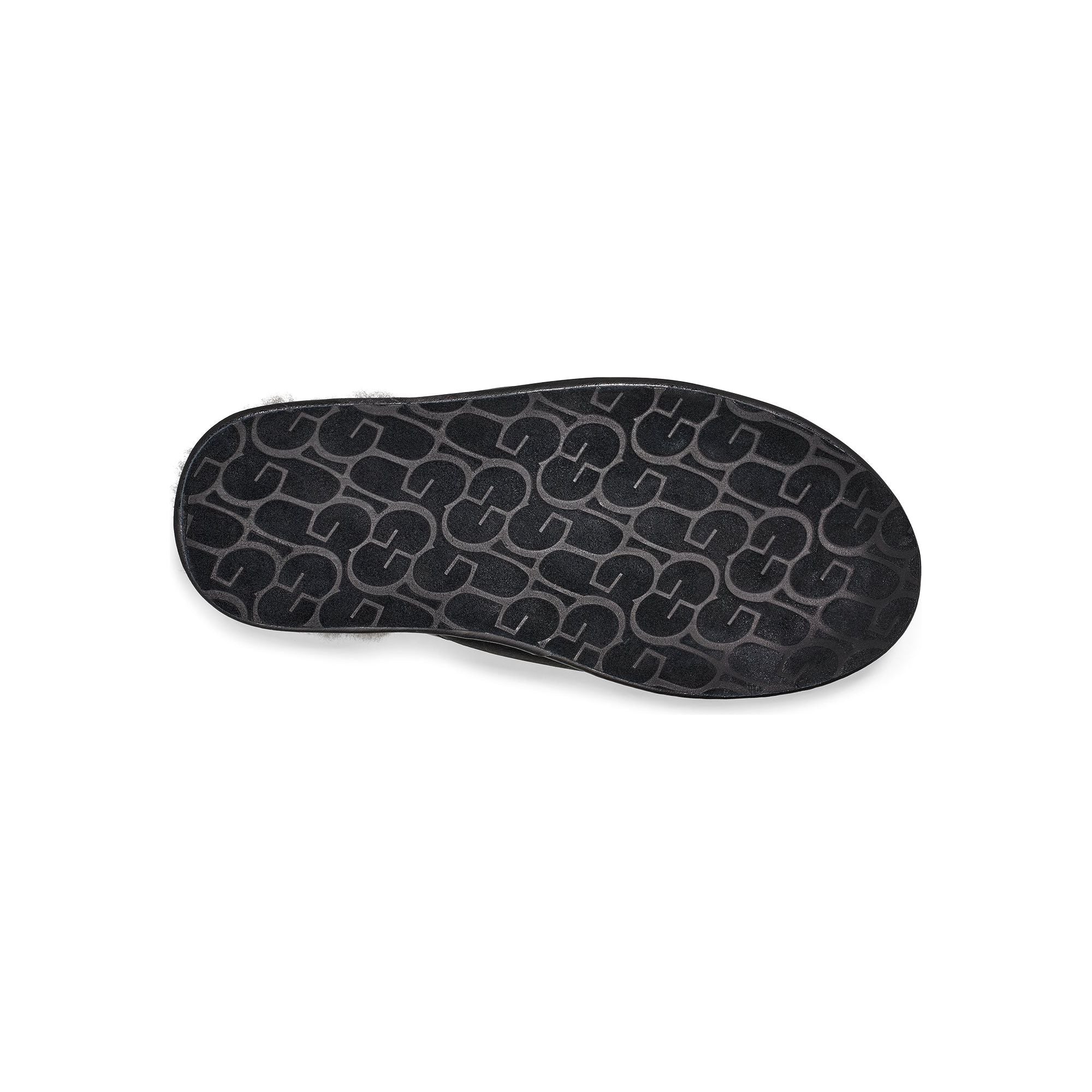 UGG Men's Scuff Leather Slipper in Black  Men's Footwear