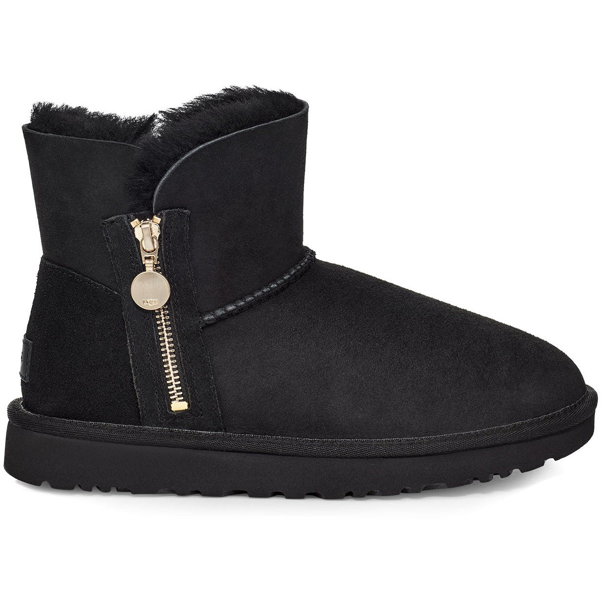 UGG Women's Bailey Zip Mini Boot in Black  Women's Footwear