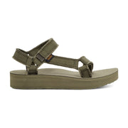 Teva Women's Midform Universal Canvas Sandal in Olive  Women's Footwear