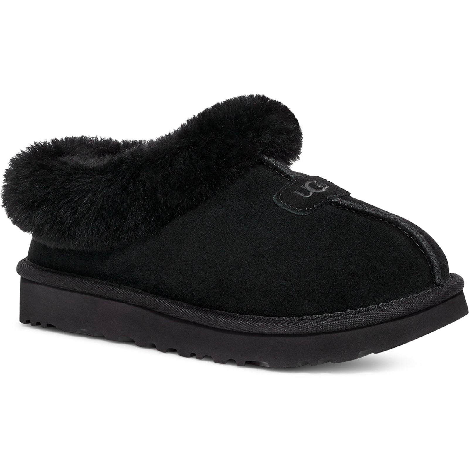 Black ugg best sale slippers size 8