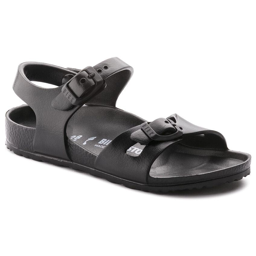 Birkenstock Kid's Rio Essentials Eva in Black  Kid