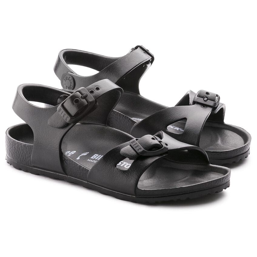 Birkenstock Kid's Rio Essentials Eva in Black  Kid