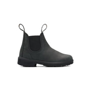 Blundstone Kids Series 1325 Premium Leather Chelsea Boots in Rustic Black  Kid's Boots
