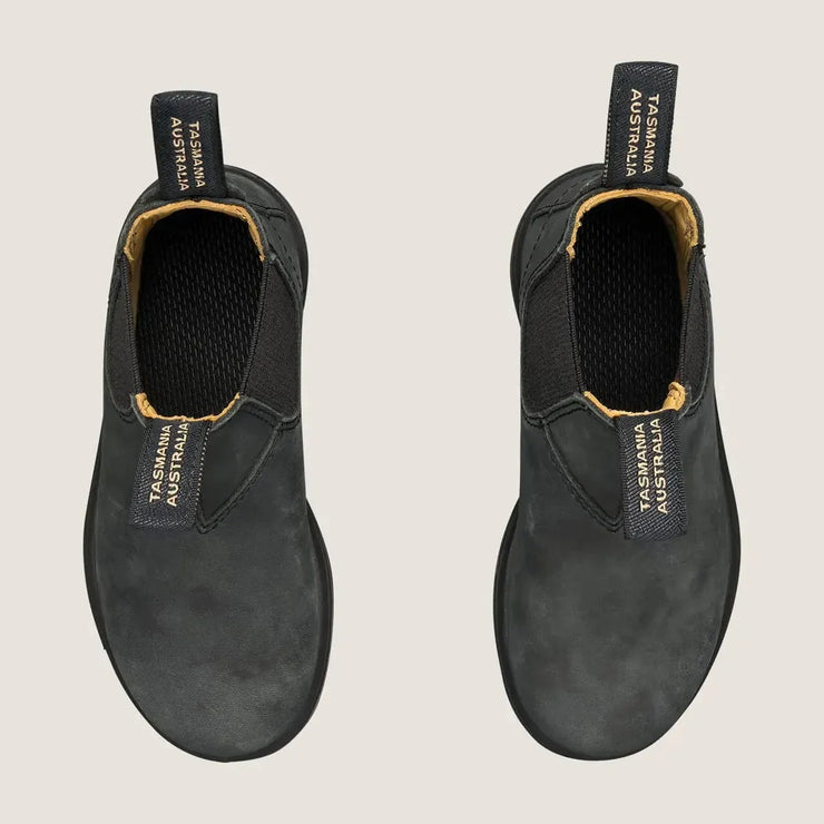 Blundstone Kids Series 1325 Premium Leather Chelsea Boots in Rustic Black  Kid&