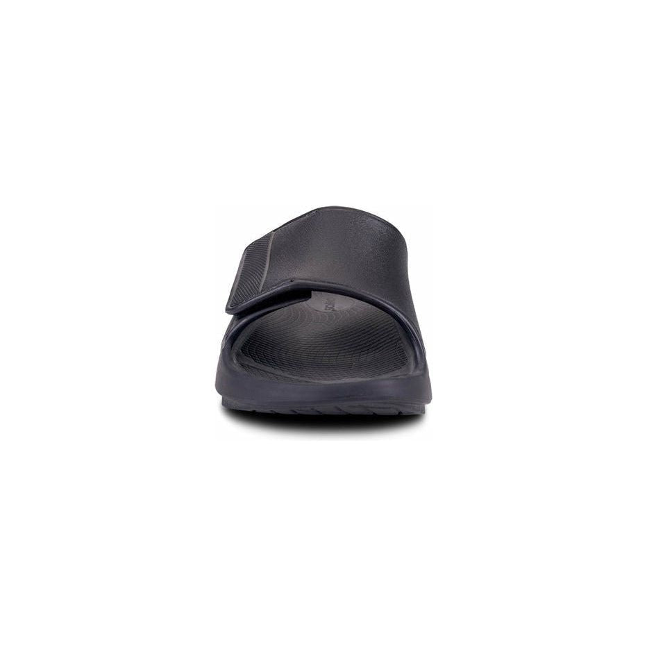OOFOS Unisex Ooahh Sports Flex Sandals in Black Matte  Men's Footwear