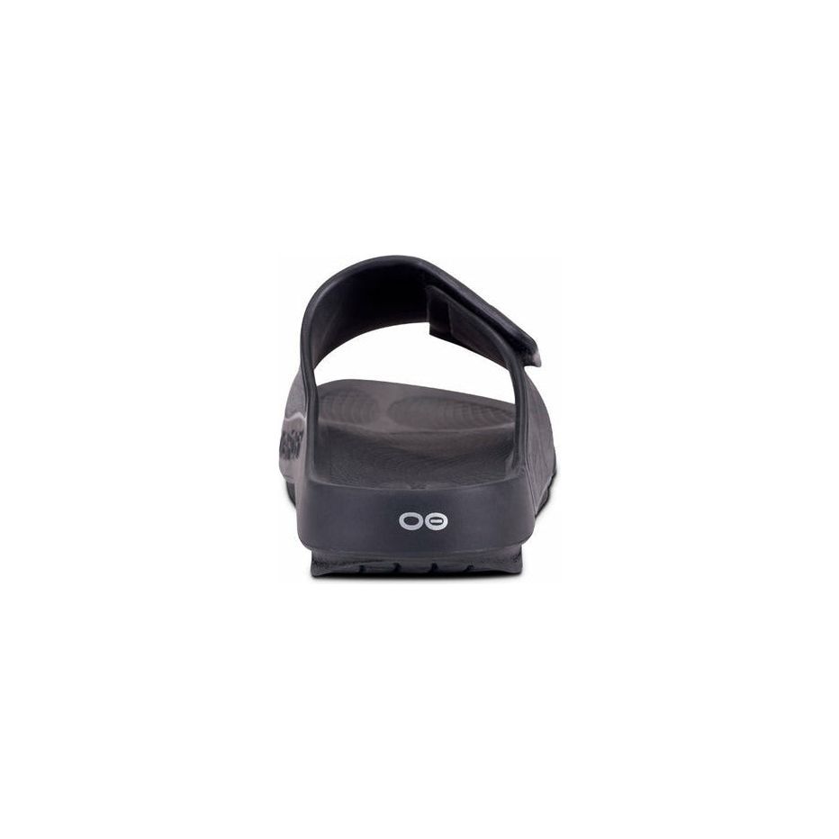 OOFOS Unisex Ooahh Sports Flex Sandals in Black Matte  Men's Footwear