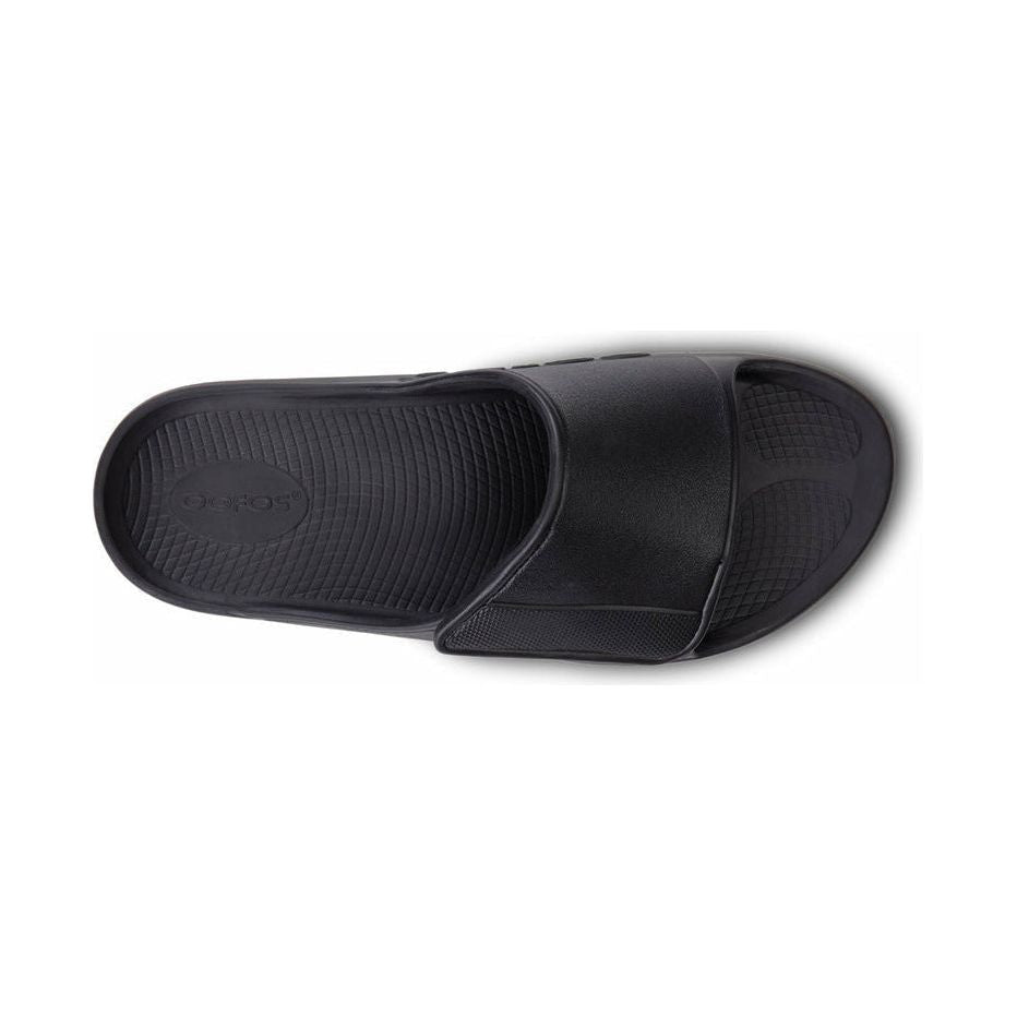 OOFOS Unisex Ooahh Sports Flex Sandals in Black Matte  Men's Footwear
