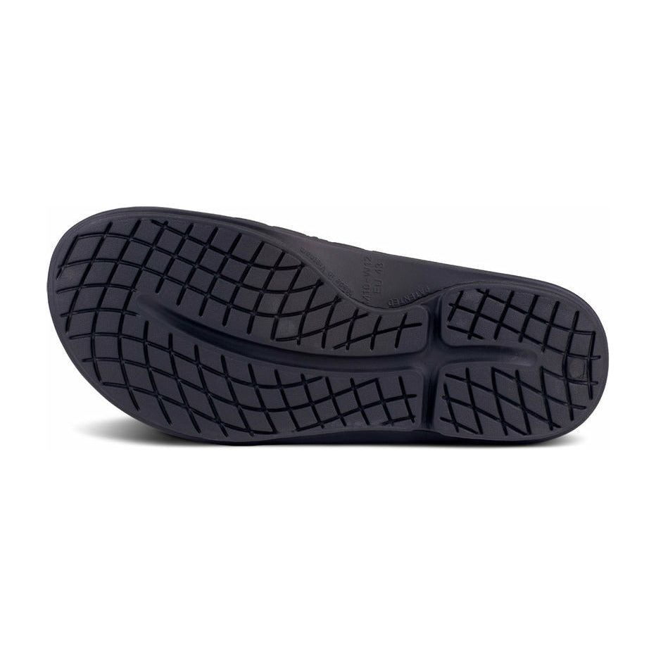 OOFOS Unisex Ooahh Sports Flex Sandals in Black Matte  Men's Footwear