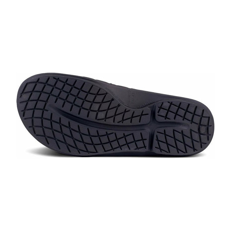 OOFOS Unisex Ooahh Sports Flex Sandals in Black Matte  Men&