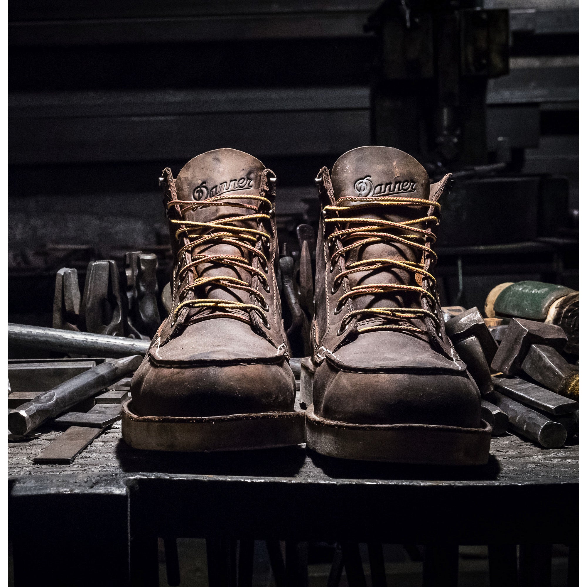 Danner Men's Bull Run Mocha Toe 6" Boot in Brown Steel Toe  Men's Footwear