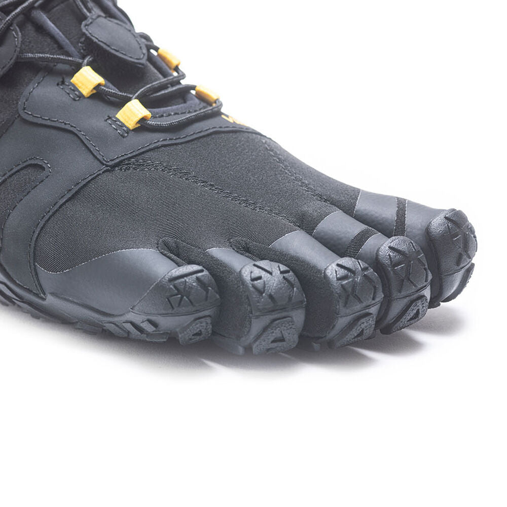 Vibram Men's V-Trail 2.0 in Black Yellow  Men's Footwear