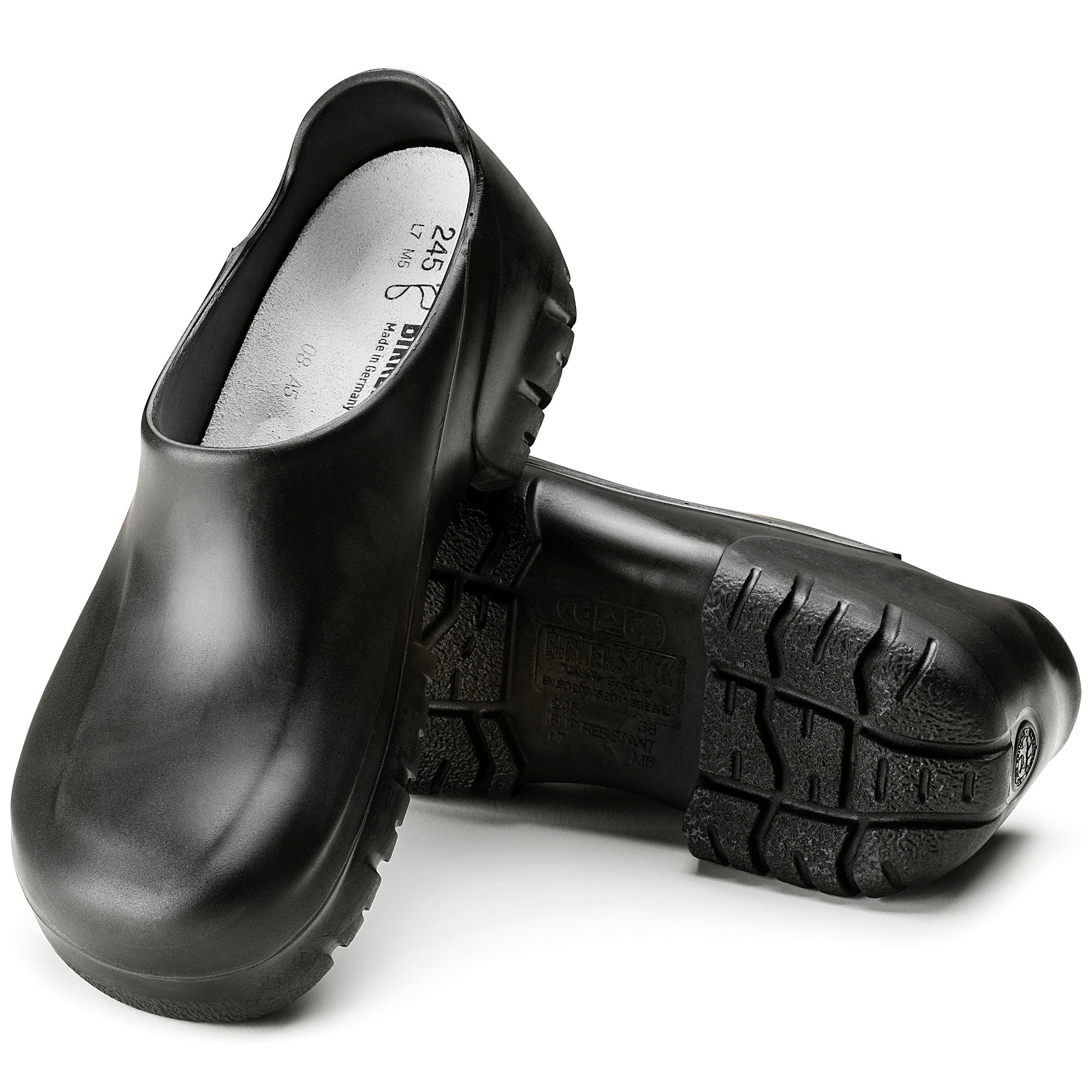 Birkenstock A640 Polyurethane Clog in Black  Men's Footwear