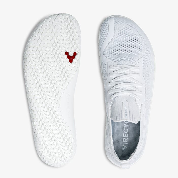 Vivobarefoot Women's Primus Lite Knit in Bright White  Women's Footwear