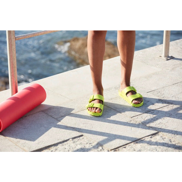 Birkenstock Women's Arizona Eva Essentials Sandal in Active Lime  Women's Footwear