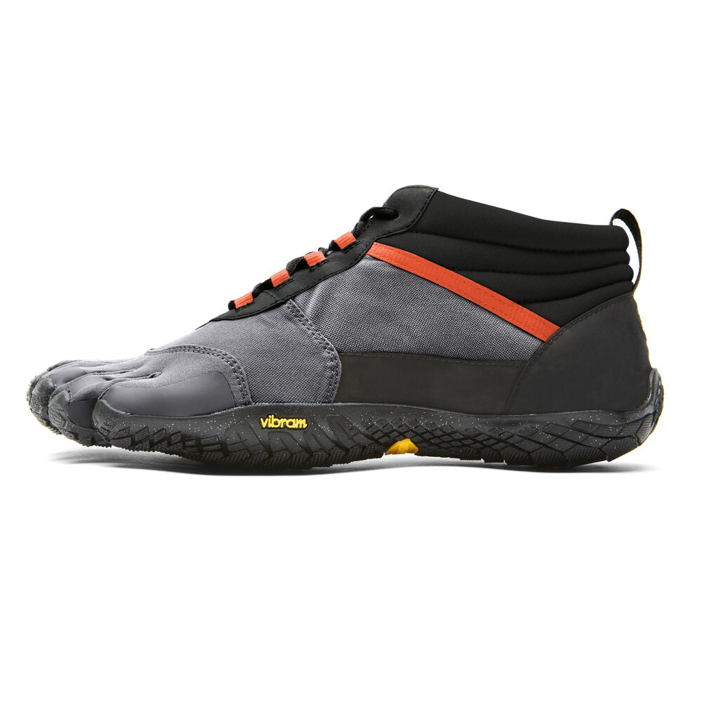 Vibram Men's V-Trek Insulated in Black/Grey/Flame Red  