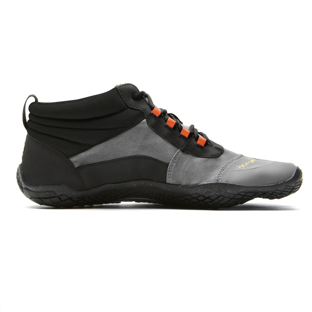 Vibram Men's V-Trek Insulated in Black/Grey/Flame Red  