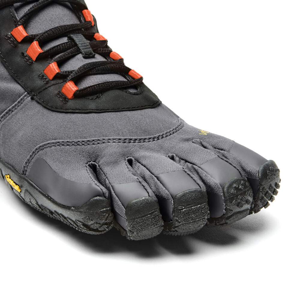 Vibram Men's V-Trek Insulated in Black/Grey/Flame Red  