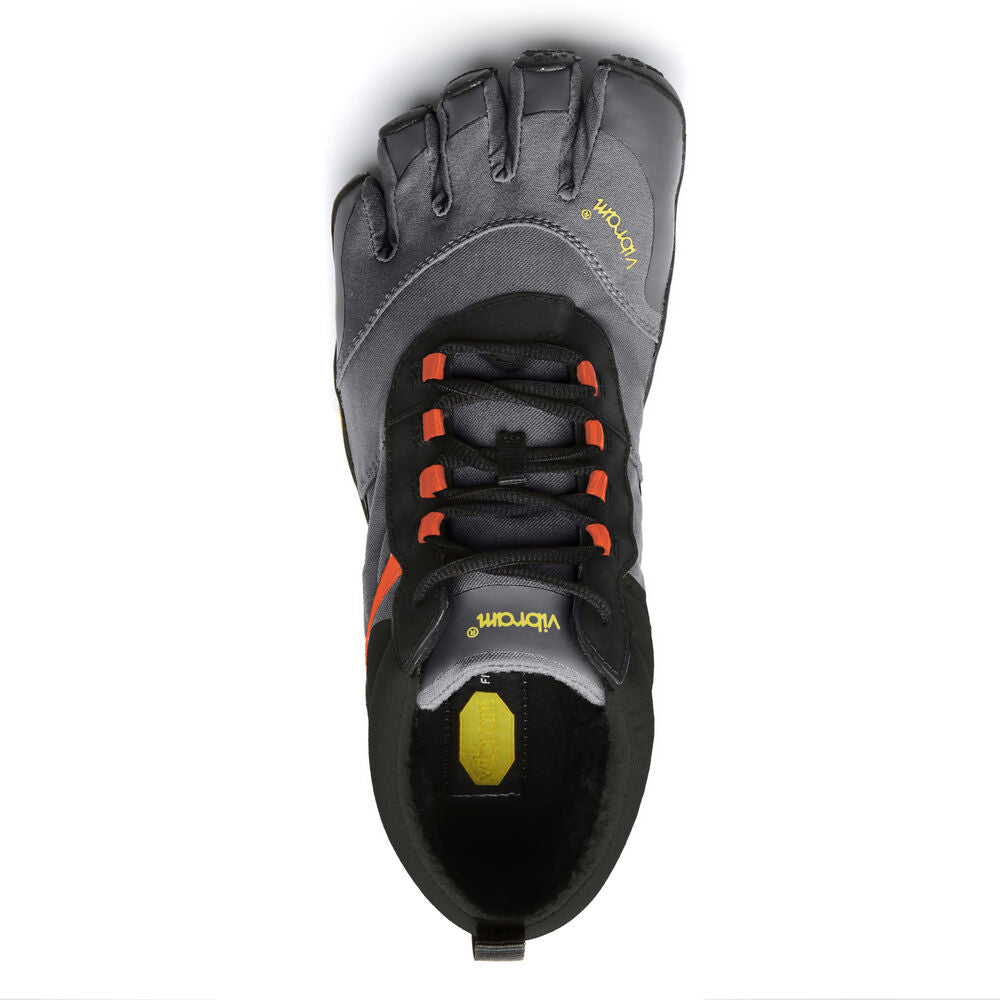 Vibram Men's V-Trek Insulated in Black/Grey/Flame Red  