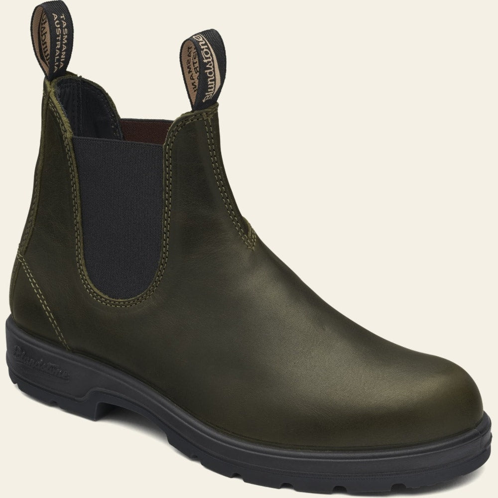 Blundstone Women's Classic 2052 Chelsea Boot in Leather Green  Women's Boot