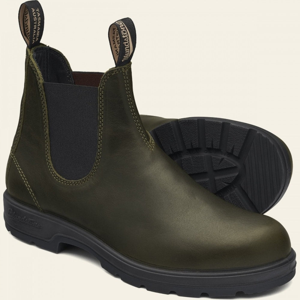 Blundstone Women's Classic 2052 Chelsea Boot in Leather Green  Women's Boot