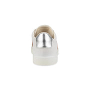 Ecco Women's Street Lite Sneaker in White Hammered Bronze Pure White Silver  Women's Footwear
