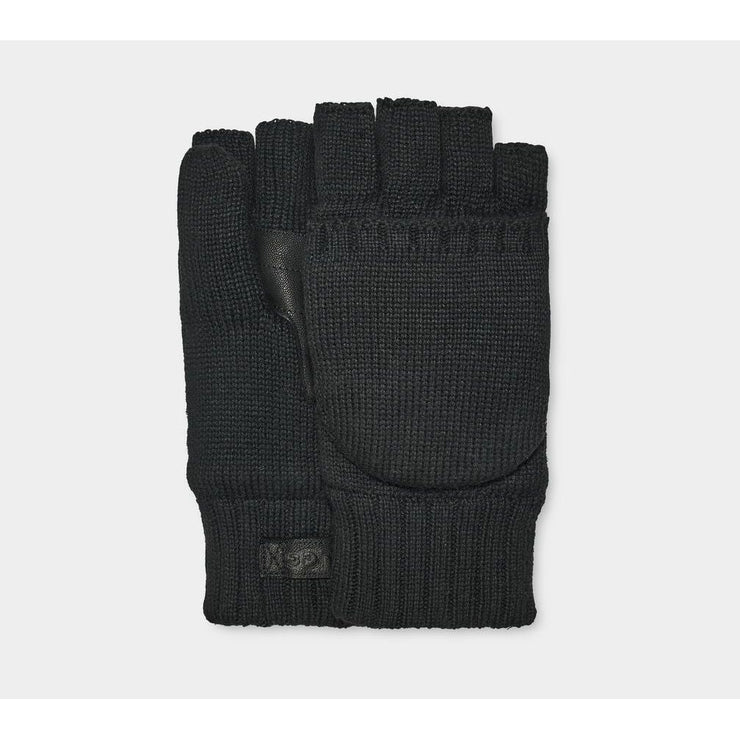 UGG M Knit Flip Mitten in Black  Accessories