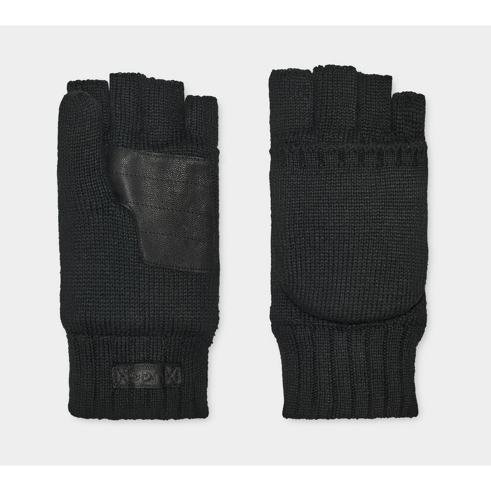 UGG M Knit Flip Mitten in Black  Accessories