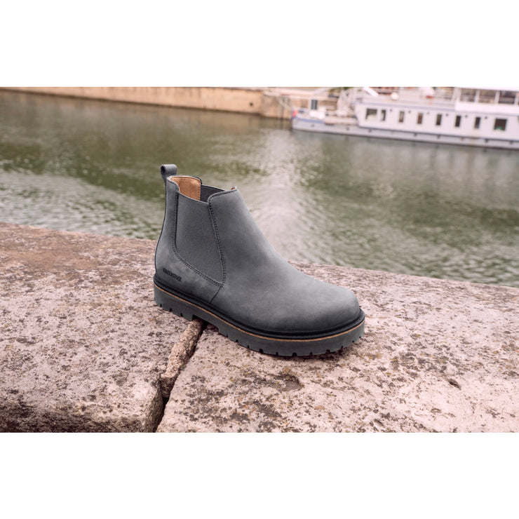 Birkenstock Stalon Nubuck Leather Boot in Graphite Nubuck  Unisex Footwear
