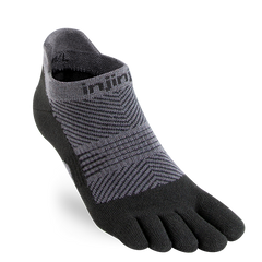 Injinji Women's Run Lightweight No-Show Sock in Black