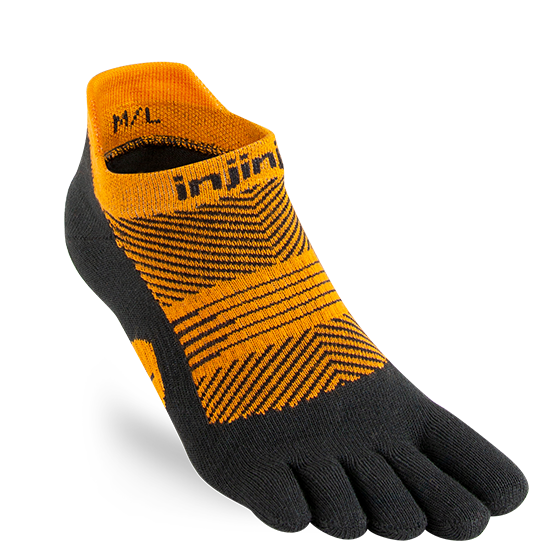 Injinji Women's Lightweight No-Show Sock In Tiger  Accessories