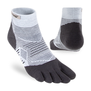Injini Men's Run Lightweight Mini-Crew Sock in Gray  Accessories