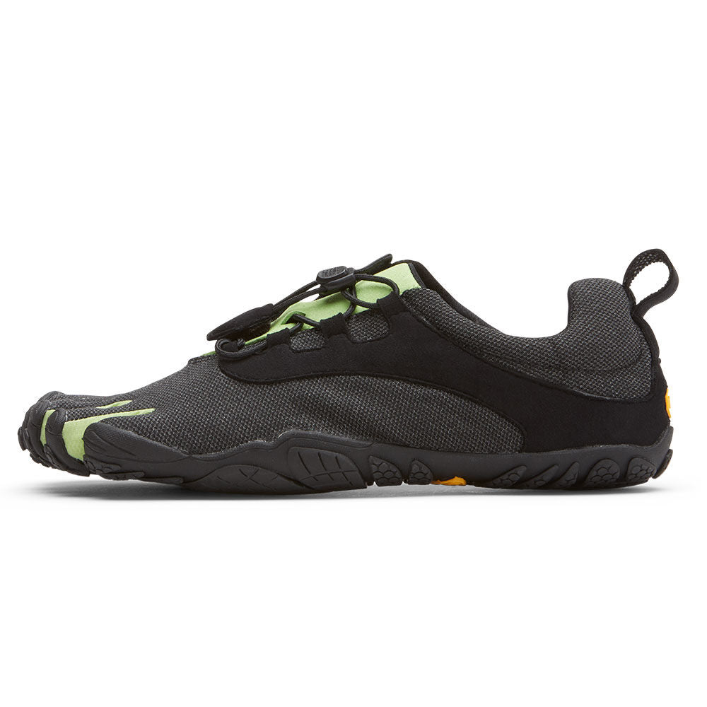 Vibram Women's V-Run Retro in Black Green Black  Footwear