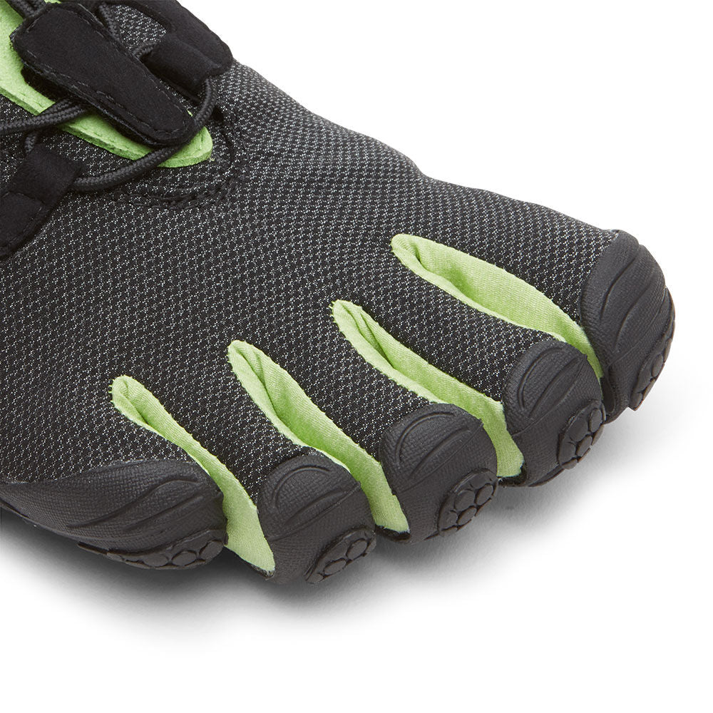 Vibram Women's V-Run Retro in Black Green Black  Footwear