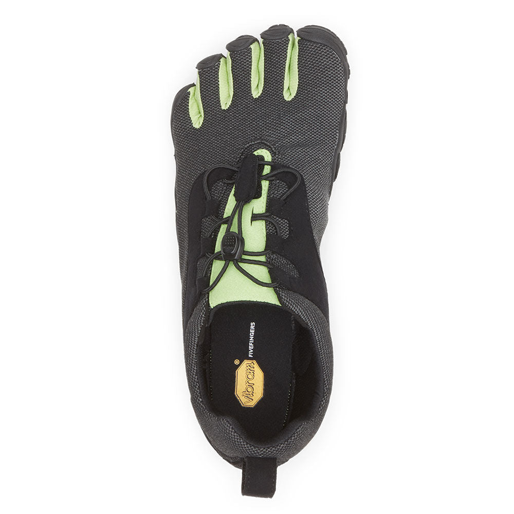 Vibram Women's V-Run Retro in Black Green Black  Footwear