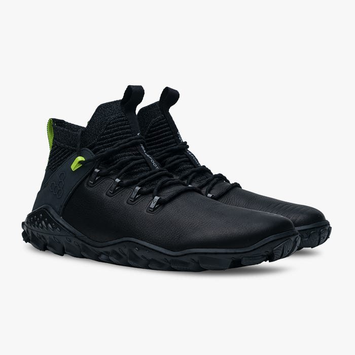 Vivobarefoot Men's Magna Forest Esc in Obsidian Lime  Men's Footwear