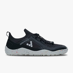 Vivobarefoot Men's Primus Trail Knit FG in Obsidian White EU 48 Only