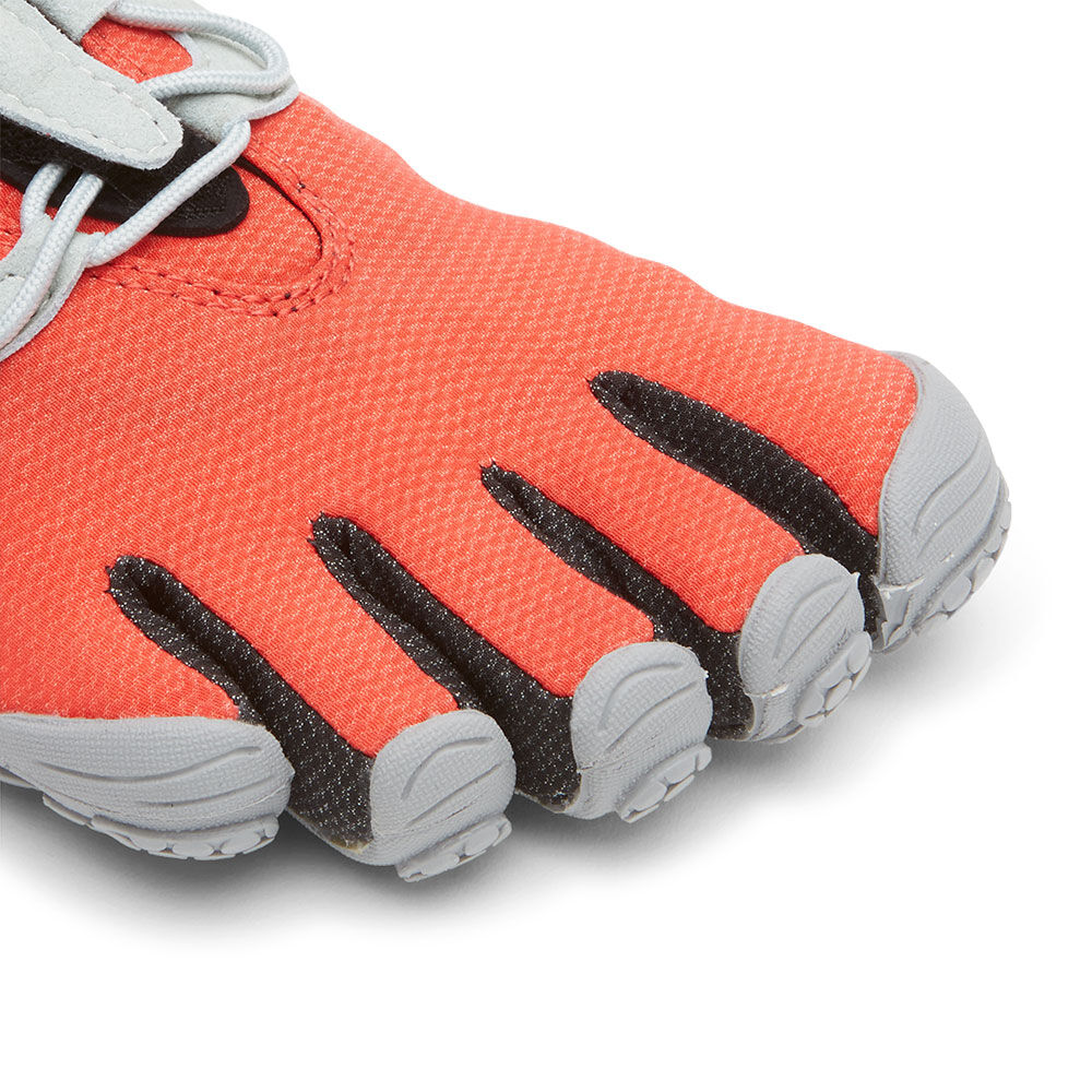 Vibram Women's V-Run Retro in Red Black Grey  Footwear