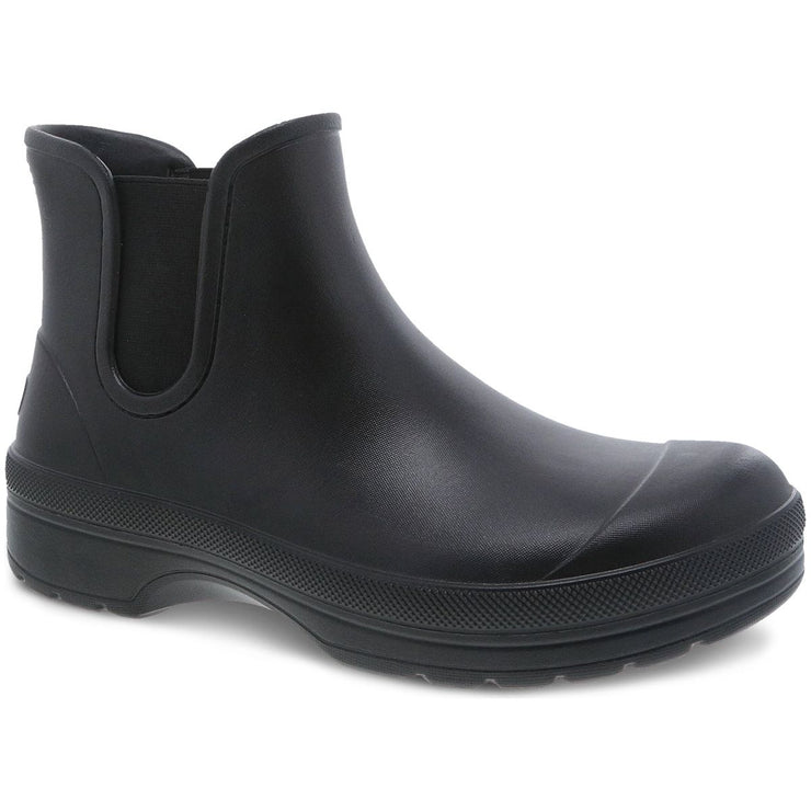 Dansko Karmel Rain Boot in Black Molded  Footwear