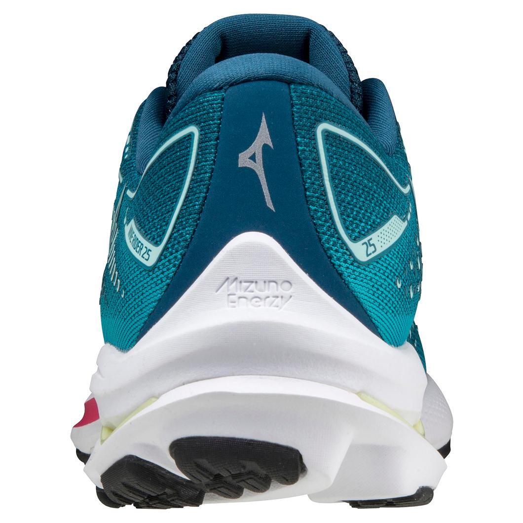 Mizuno Women's Wave Rider 25 (LKCW) in Lake Blue-Clearwater  Women's Footwear