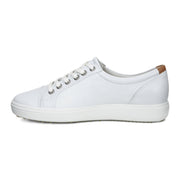 Ecco Women's Soft 7 Sneaker in White Droid  Women's Footwear