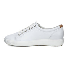 ECCO Women's Soft 7 Leather Sneaker | White