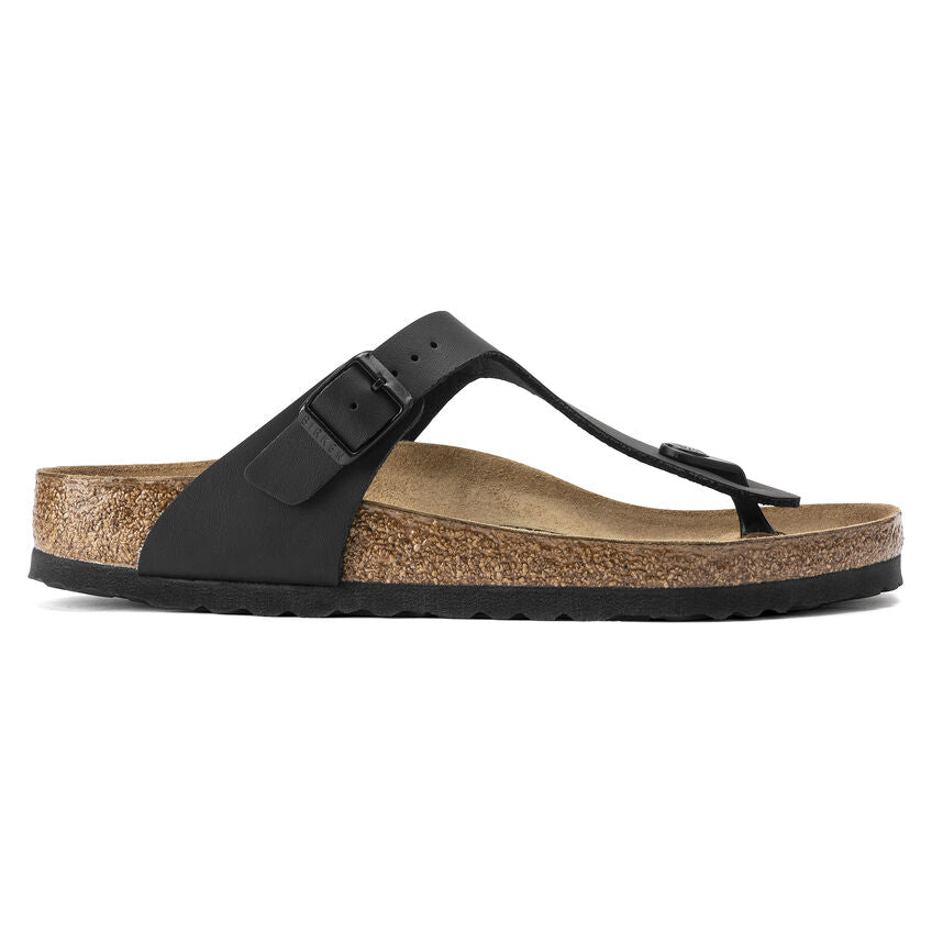 Birkenstock Gizeh Birko-Flor Classic Footbed Sandal in Black  Women's Footwear