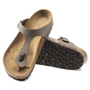 Birkenstock Gizeh Birkibuc Classic Footbed Sandal In Mocha  Women's Footwear