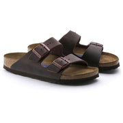 Birkenstock Arizona Oiled Leather Soft Footbed Sandal in Habana  Men's Footwear