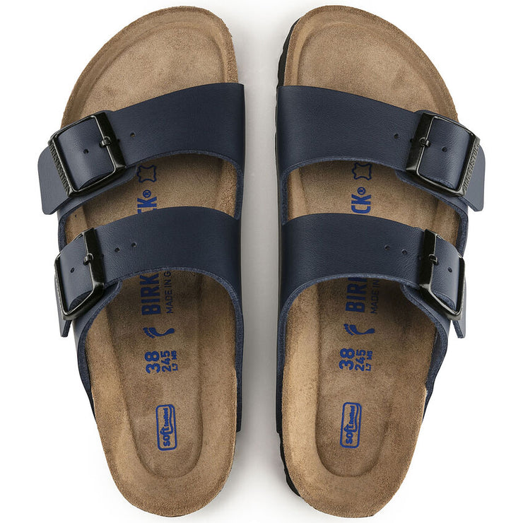 Birkenstock Arizona Birko-Flor Soft Footbed Sandal in Blue