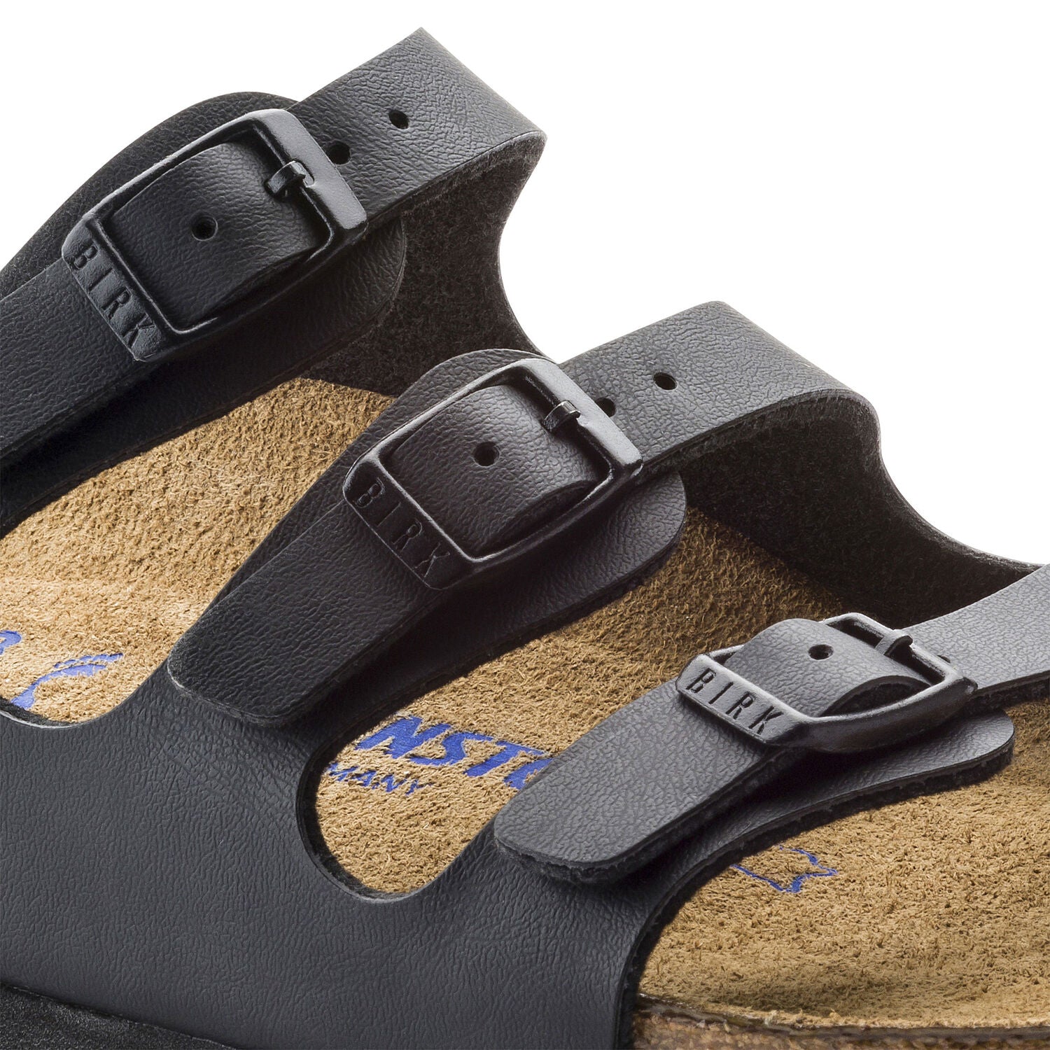 Birkenstock Women's Florida Birko-Flor Soft Footbed Sandal in Black  Women's Footwear