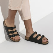 Birkenstock Women's Florida Birko-Flor Soft Footbed Sandal in Black  Women's Footwear