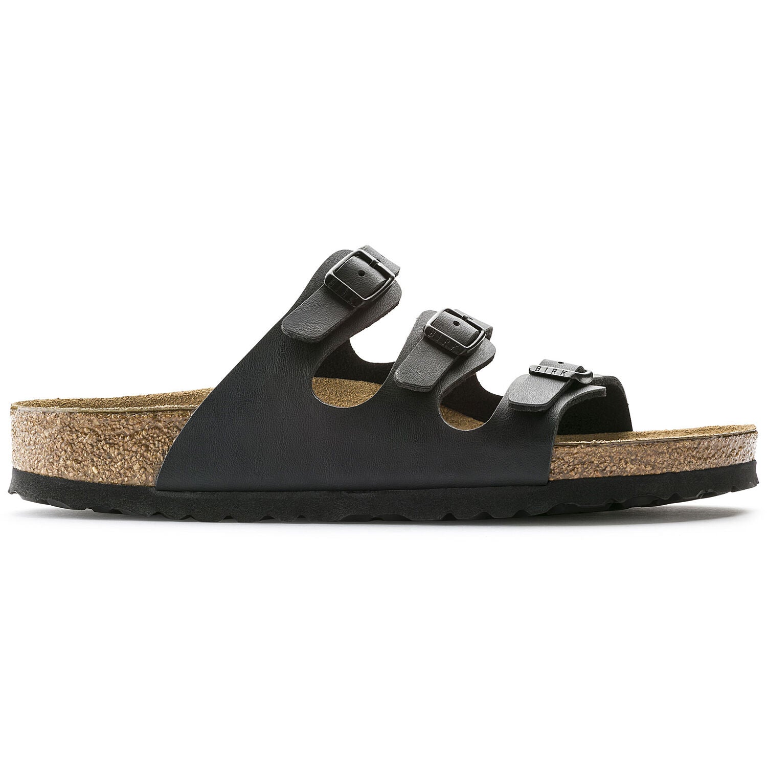 Birkenstock Women's Florida Birko-Flor Soft Footbed Sandal in Black  Women's Footwear