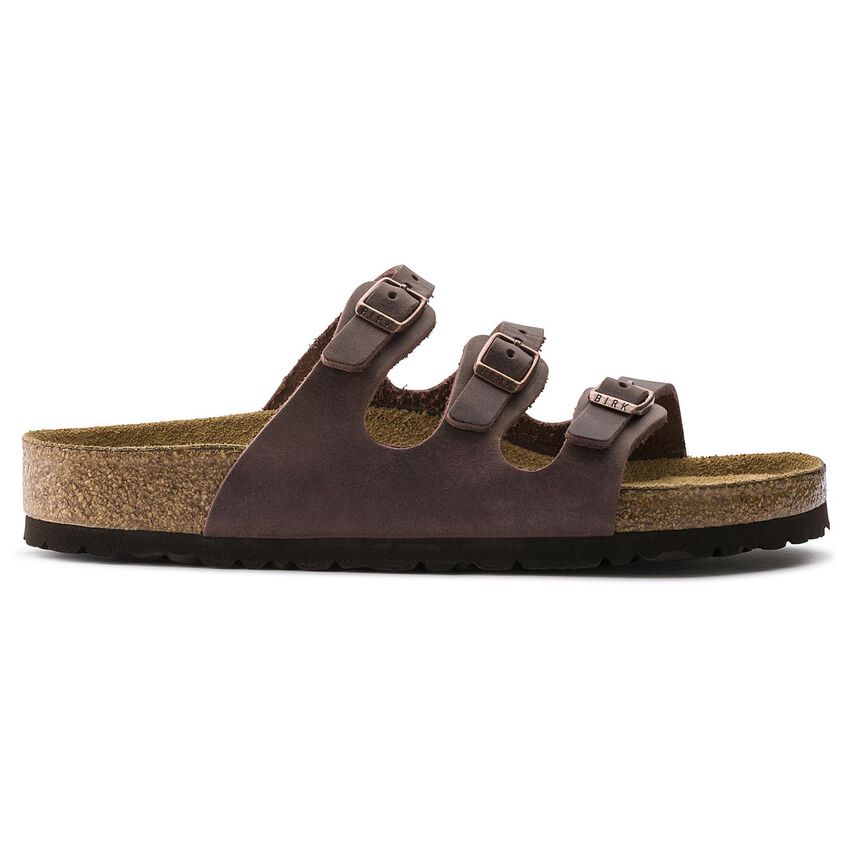 Birkenstock Flordia Oiled Leather SFB Sandal in Habana  Women's Footwear